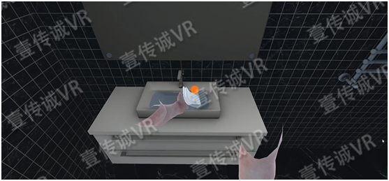 VR消防逃生模擬濕毛巾捂口鼻