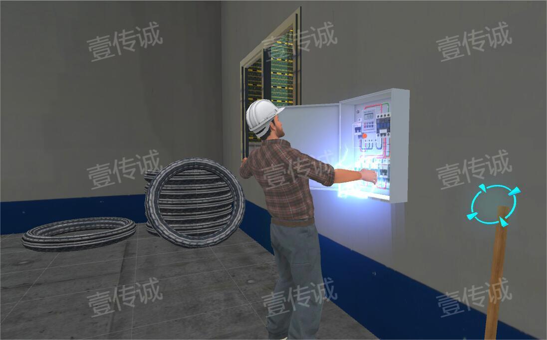 VR配電箱觸電,VR工地安全,VR施工安全
