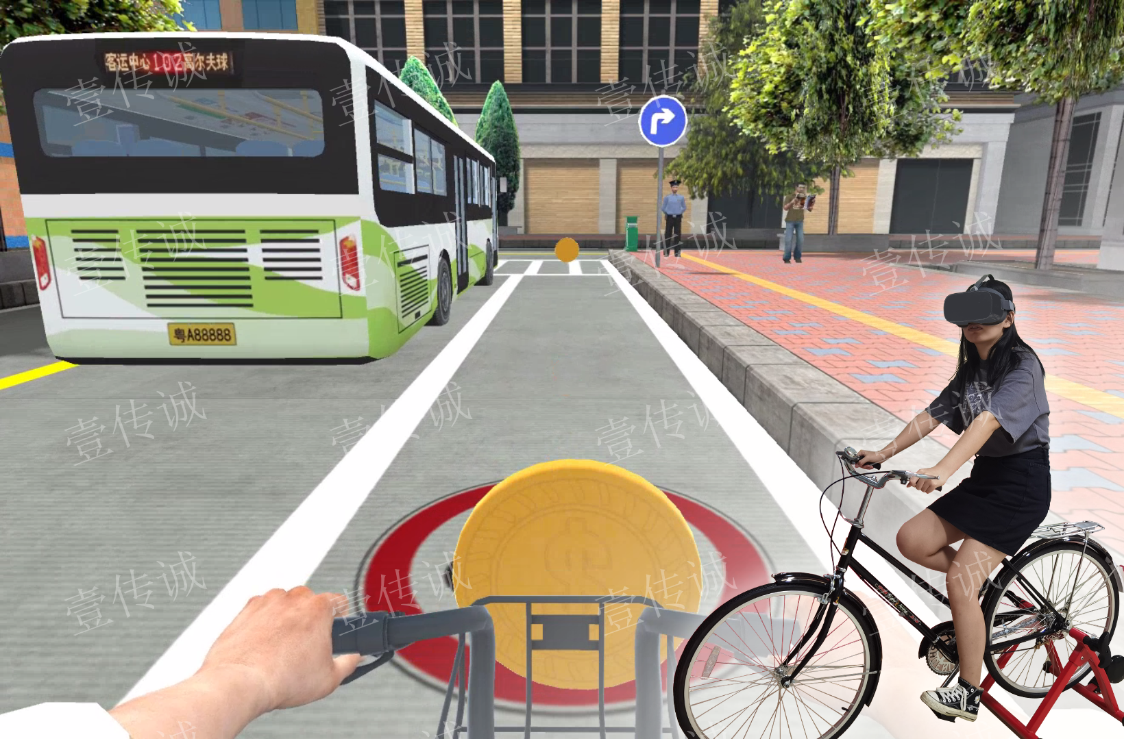 VR騎行,VR自行車騎行,VR道路安全
