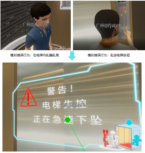 廣州壹傳誠VR VR垂直電梯安全 VR公共安全 VR困梯常識科普