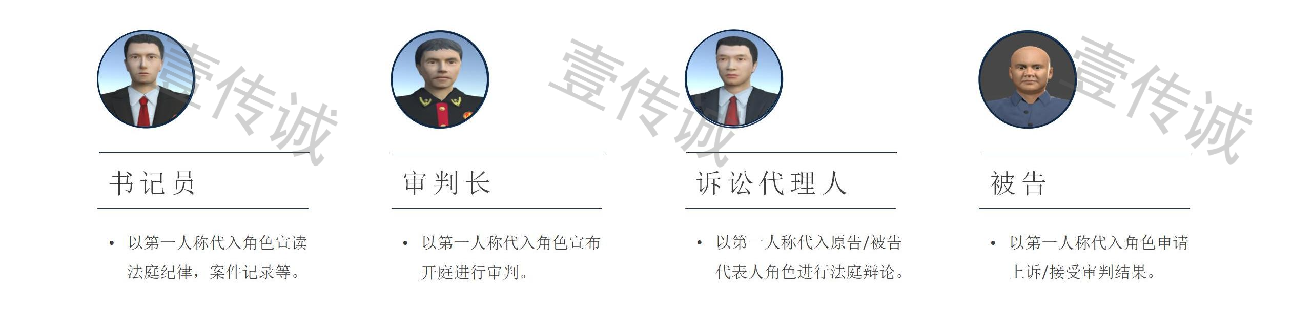 壹傳誠VR模擬法庭角色扮演體驗